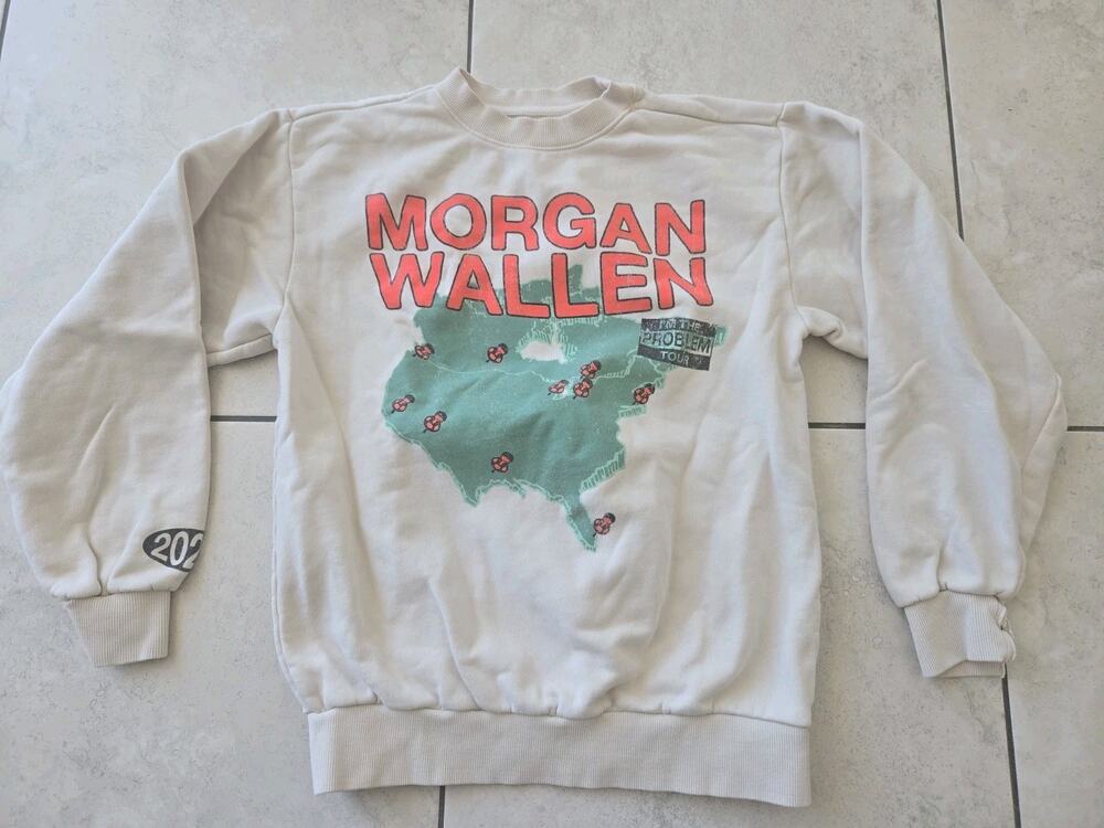 Distressed Morgan Wallen Sweatshirt I'm The Problem Tour 2025 Pullover Sz S